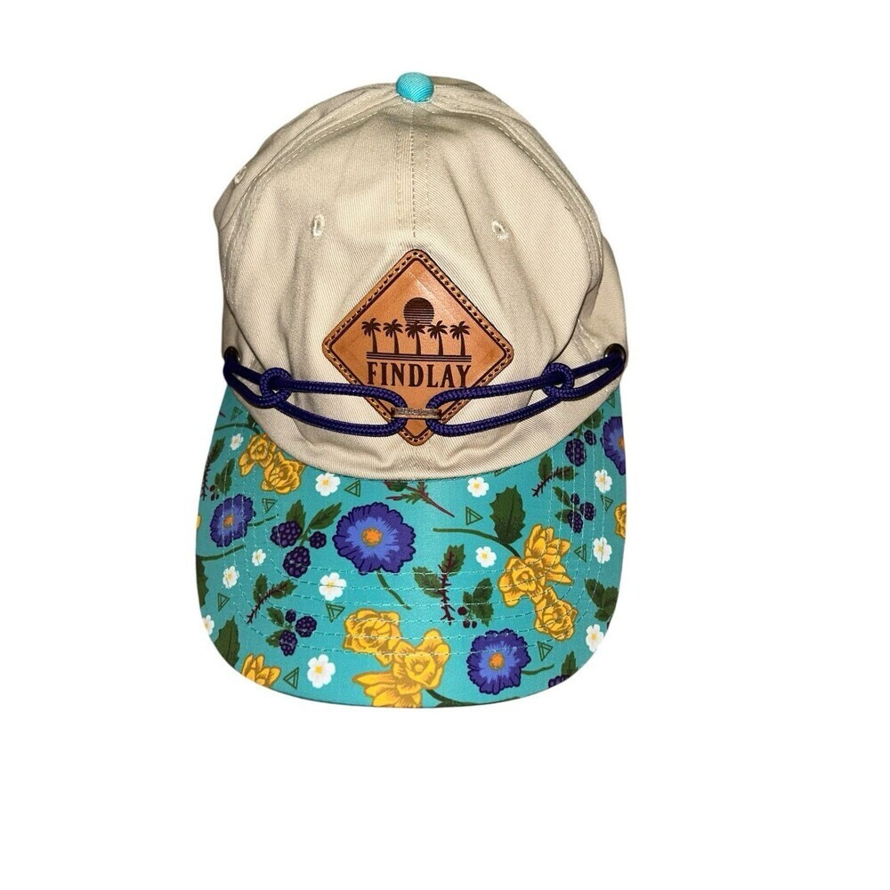 Findlay Adjustable Hat Tropical‎ Hawaii Flowers